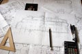 Construction blueprints