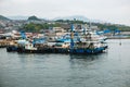 Construction boat Royalty Free Stock Photo