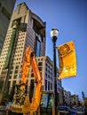 Construction in the bourbon district of Downtown Louisville