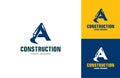 Letter A Logo Construction Excavator Royalty Free Stock Photo