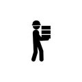 construction, bricks worker icon. Element of construction worker for mobile concept and web apps. Detailed construction, bricks ic Royalty Free Stock Photo