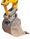 Construction bucket on tractor, excavator Royalty Free Stock Photo