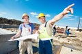 Construction builder workers Royalty Free Stock Photo