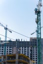 Construction of the building, erection of the frame