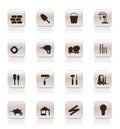 Construction and Building Icon Set. Royalty Free Stock Photo