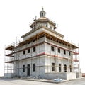 Construction building isolated on white background Royalty Free Stock Photo