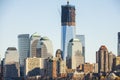 Construction of One World Trade Center Freedom Tower Royalty Free Stock Photo