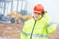 Construction building site foreman Royalty Free Stock Photo