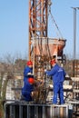 Construction building workers Royalty Free Stock Photo