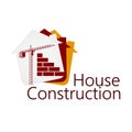 Construction of buildings symbol