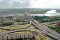 Construction of cable-stayed bridge, 19.07.2007, Russia, Petersburg.