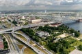 Construction Of Cable-stayed Bridge, Russia, Petersburg.