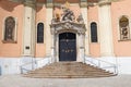 construction of the Church of the Holy Trinity was completed in 1743, it is a copy of the Cathedral in Vienna Royalty Free Stock Photo