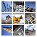 Construction collage Royalty Free Stock Photo