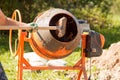 Construction concrete mixer Royalty Free Stock Photo