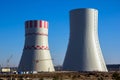 Construction of cooling towers of Nuclear power plant Royalty Free Stock Photo