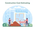 Construction cost estimating. Appraisal service, property valuation,