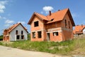 Construction of a cottage from ceramic blocks