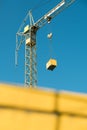 Construction crane with beautiful sky background Royalty Free Stock Photo