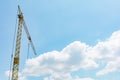 Crane,Construction Tower Crane Against Blue Sky. Royalty Free Stock Photo