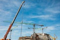 Construction Crane For Building Construction nice Royalty Free Stock Photo