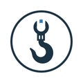 Construction, crane, hook icon. Simple editable vector graphics Royalty Free Stock Photo