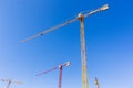 Construction Crane Machines Royalty Free Stock Photo