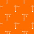 Construction crane pattern seamless Royalty Free Stock Photo