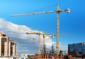 Construction crane. Construction site Royalty Free Stock Photo