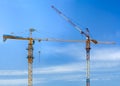 Construction cranes Royalty Free Stock Photo