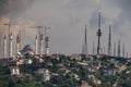 Mosque being restored in Instanbul, Turkey