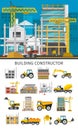 Construction Decorative Elements Set Royalty Free Stock Photo