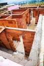 Construction of a detached house Royalty Free Stock Photo