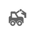 Construction, digger, excavator  icon. Element of simple transport icon. Premium quality graphic design icon. Signs and symbols Royalty Free Stock Photo