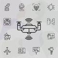 Construction, digger, excavator icon. Universal set of artifical intelligence for website design and development, app development Royalty Free Stock Photo