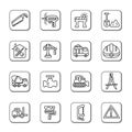 Construction Doodle Icons