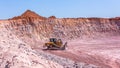 Construction Dozer Machine New Earthworks Royalty Free Stock Photo