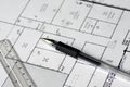 Construction drawing Royalty Free Stock Photo