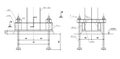 Construction drawing, steel column anchoring