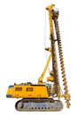 Construction drilling machine, isolated