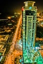 Construction Dubai Night Royalty Free Stock Photo