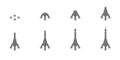 Construction of the Eiffel Tower. Vector