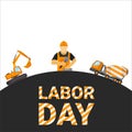 Construction Elements, Labor Day Vector on White Background, Hard Work, Construction Works, International Labor Day, Labor Day