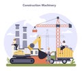 Construction and engineering industry. Building constraction technic.