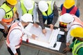 Construction engineers, architects, and foremen form a group.