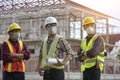 Construction engineers supervising Royalty Free Stock Photo