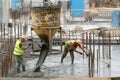 Construction equipment at a construction site in the city of Kiev. Royalty Free Stock Photo