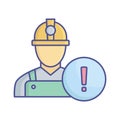 Construction error Vector Icon which can easily modify or edit