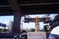 Elevated toll road construction