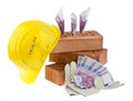 Construction, financing, building societies. Brick